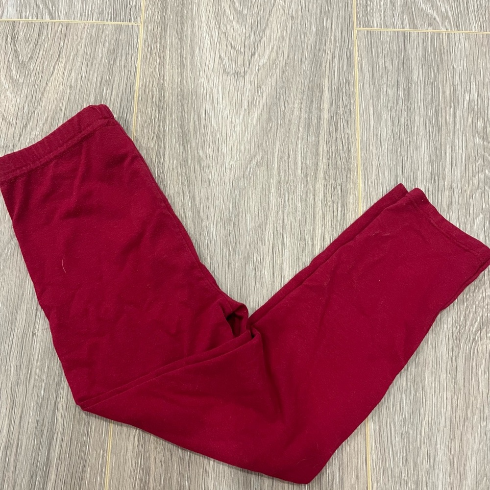 Kids Red Leggings